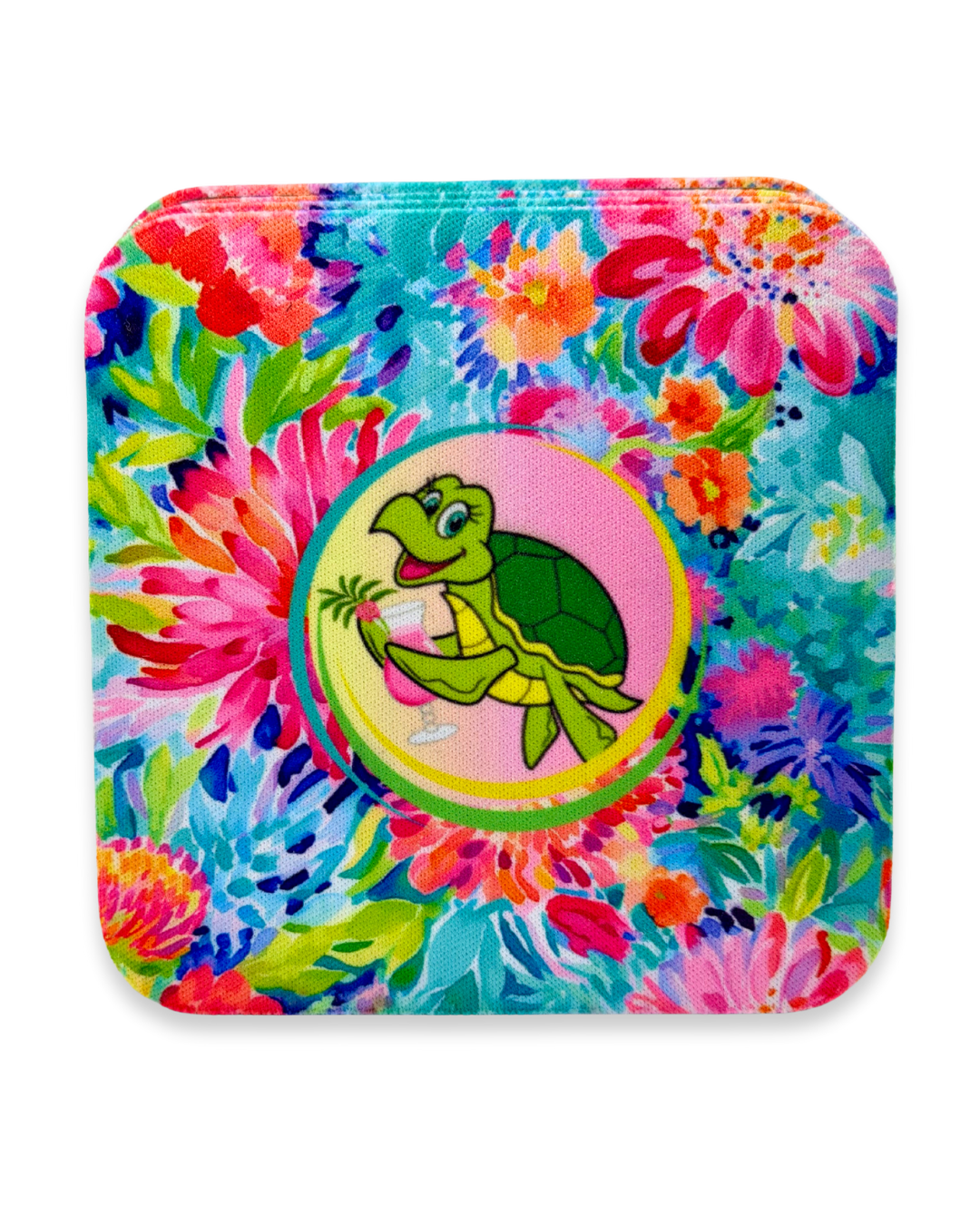 Neoprene Coaster Set/Shelly Pink Drink
