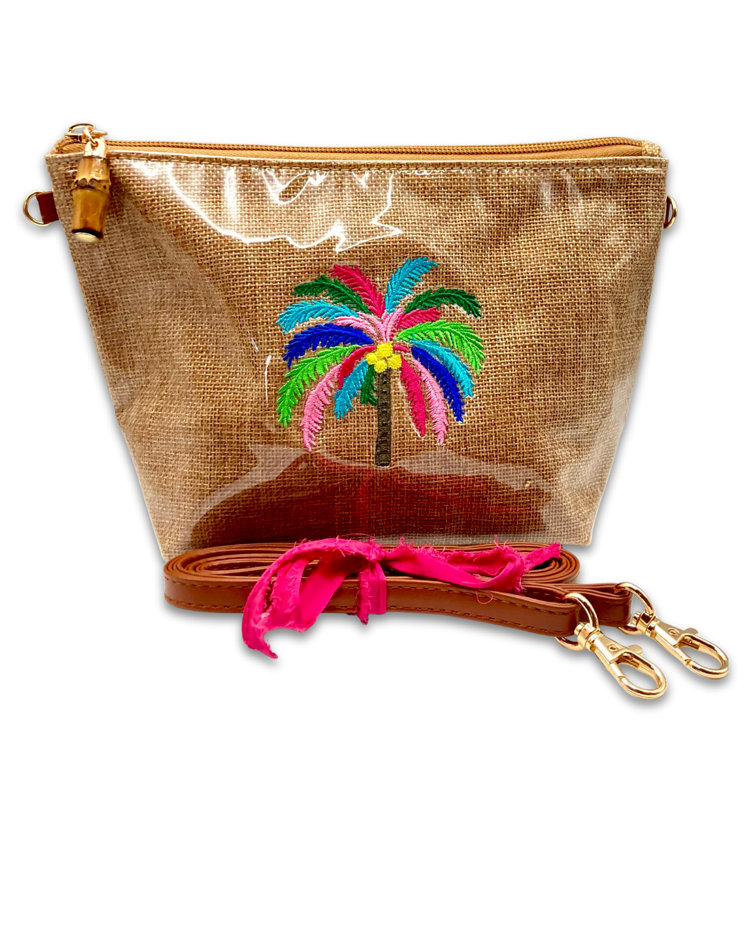 Embroidered Crossbody/PalmTree