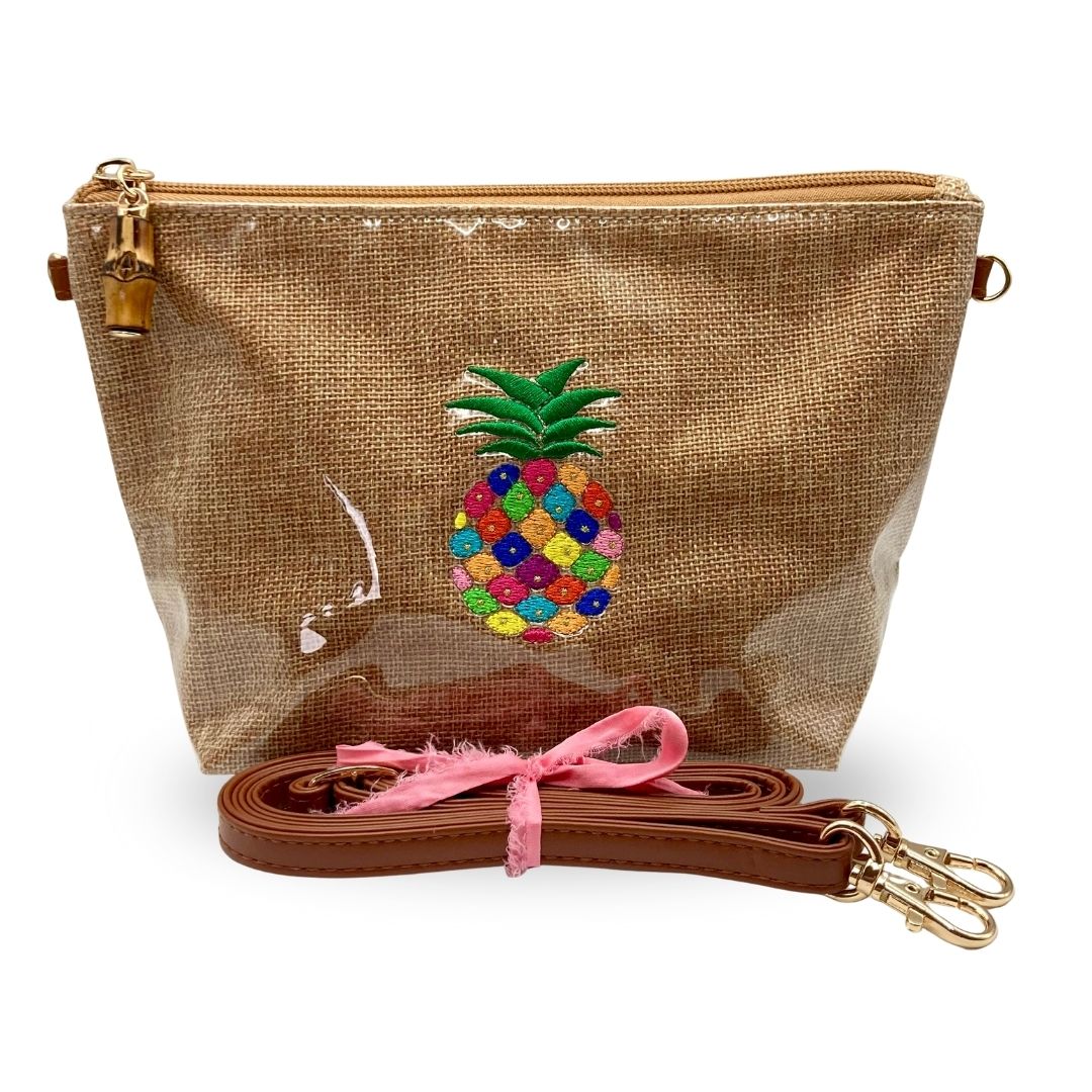 Embroidered Crossbody Pineapple